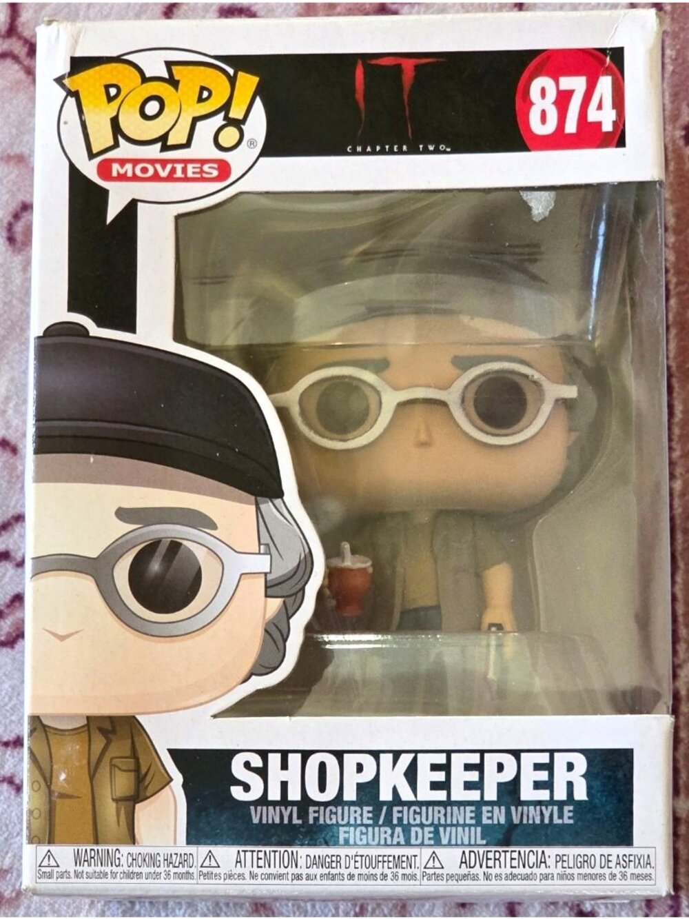 Funko Pop! IT Chapter Two Shopkeeper #874 Vinyl Figure 2019 Horror Movie Pop